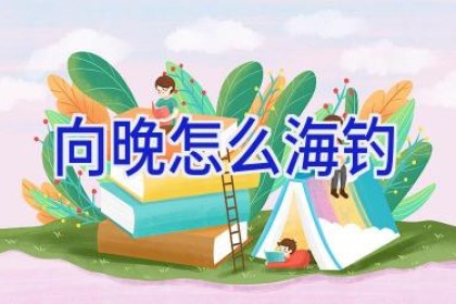 向晚怎么海钓