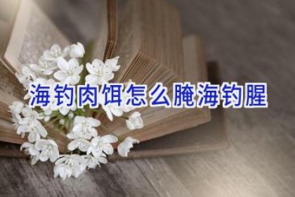海钓肉饵怎么腌海钓腥
