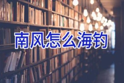 南风怎么海钓