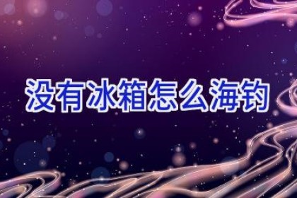 没有冰箱怎么海钓