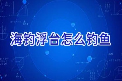 海钓浮台怎么钓鱼