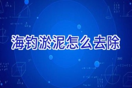 海钓淤泥怎么去除
