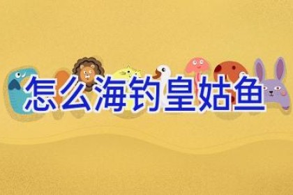 怎么海钓皇姑鱼