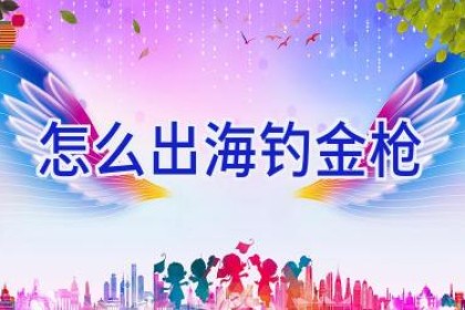 怎么出海钓金枪