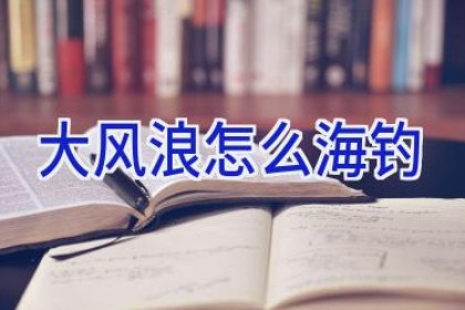 大风浪怎么海钓