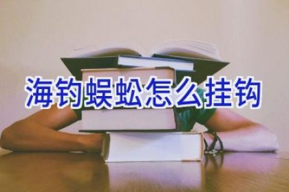海钓蜈蚣怎么挂钩
