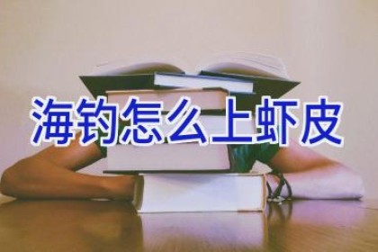 海钓怎么上虾皮