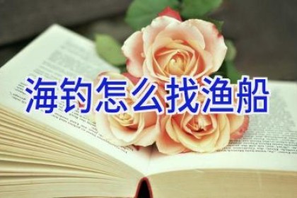 海钓怎么找渔船