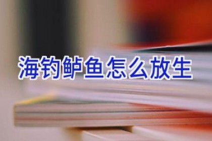 海钓鲈鱼怎么放生