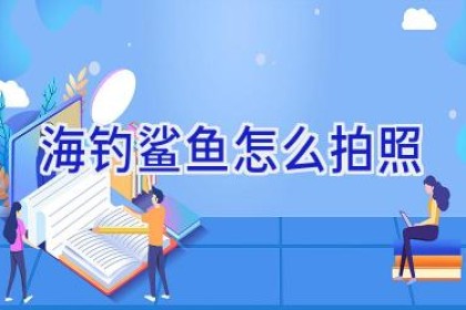 海钓鲨鱼怎么拍照