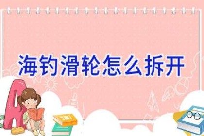 海钓滑轮怎么拆开