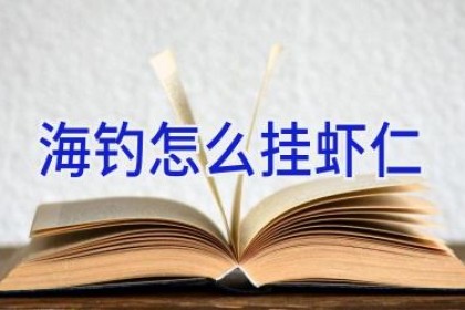 海钓怎么挂虾仁