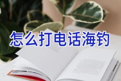 怎么打电话海钓