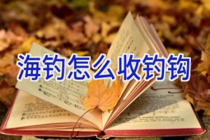 海钓怎么收钓钩