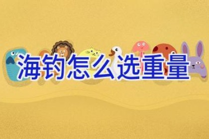 海钓怎么选重量