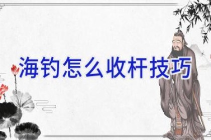 海钓怎么收杆技巧