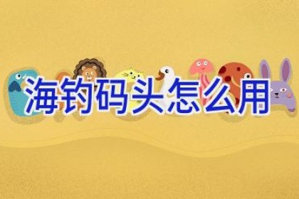 海钓码头怎么用