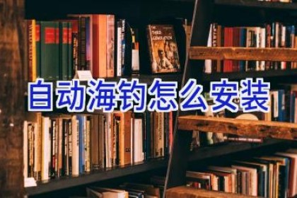 自动海钓怎么安装
