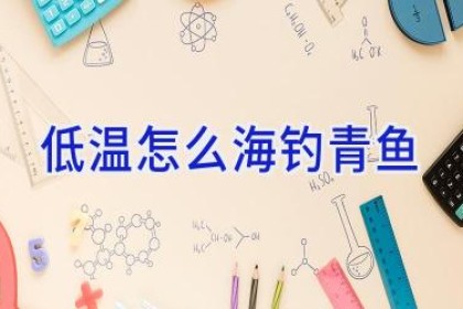 低温怎么海钓青鱼