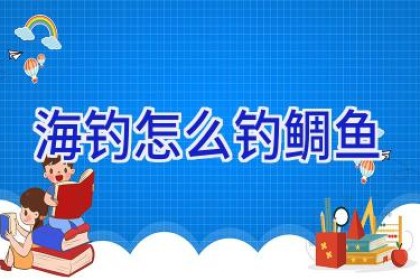 海钓怎么钓鲷鱼
