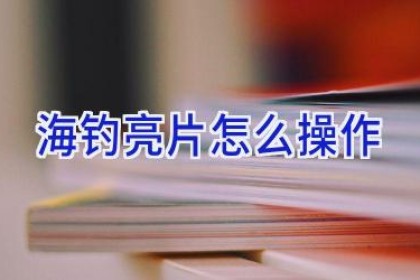 海钓亮片怎么操作