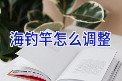 海钓竿怎么调整