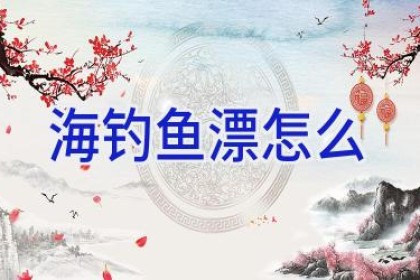 海钓鱼漂怎么