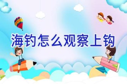 海钓怎么观察上钩