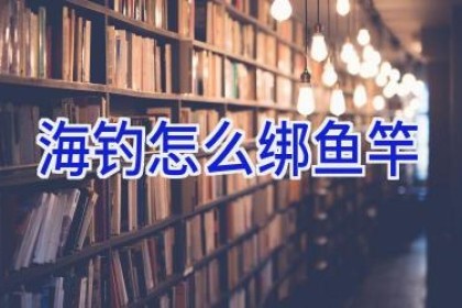 海钓怎么绑鱼竿