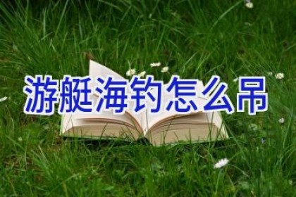 游艇海钓怎么吊