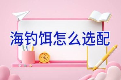 海钓饵怎么选配