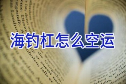 海钓杠怎么空运