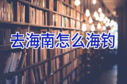 去海南怎么海钓
