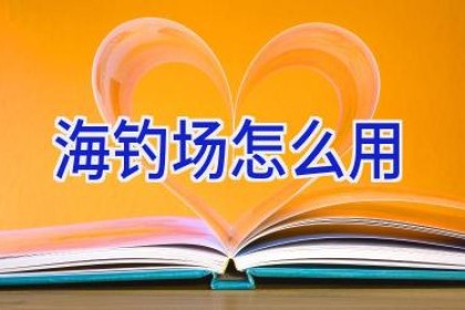 海钓场怎么用