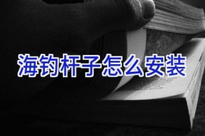 海钓杆子怎么安装