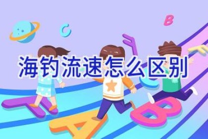 海钓流速怎么区别