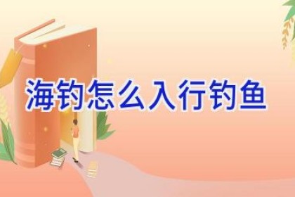 海钓怎么入行钓鱼