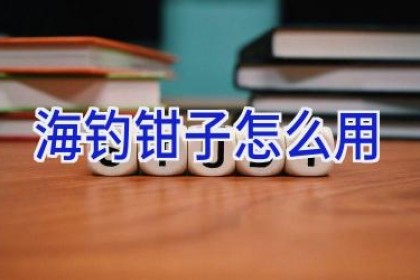 海钓钳子怎么用