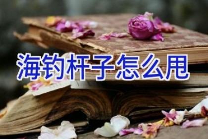 海钓杆子怎么甩