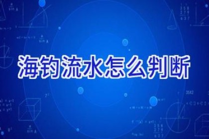 海钓流水怎么判断