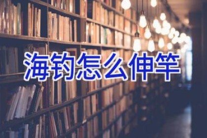 海钓怎么伸竿