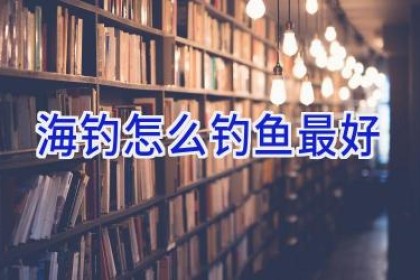 海钓怎么钓鱼最好