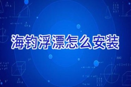 海钓浮漂怎么安装