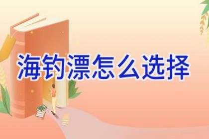 海钓漂怎么选择