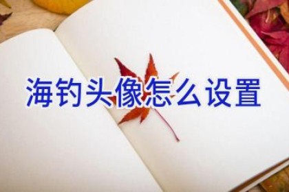 海钓头像怎么设置