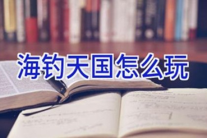 海钓天国怎么玩