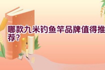 哪款九米钓鱼竿品牌值得推荐?