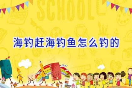 海钓赶海钓鱼怎么钓的