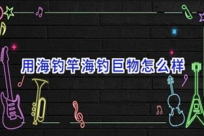 用海钓竿海钓巨物怎么样