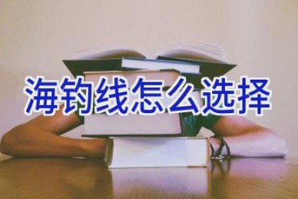 海钓线怎么选择